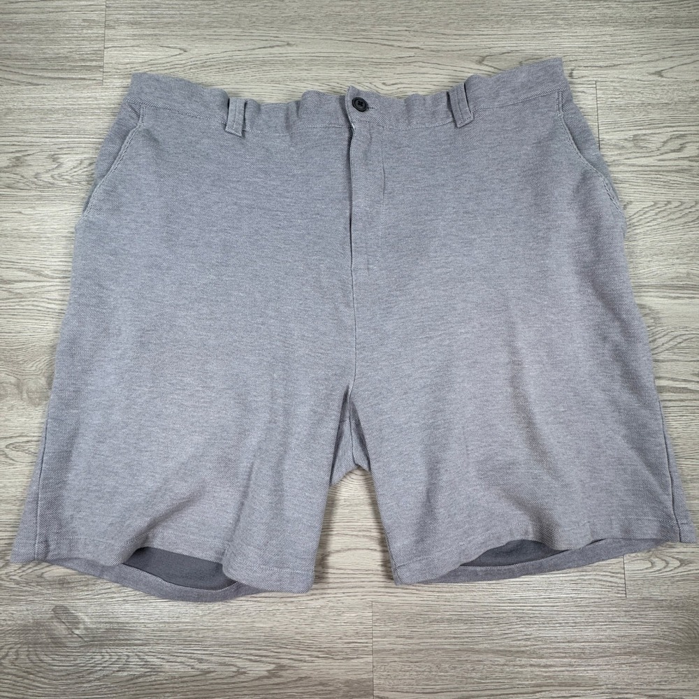 Society of One Men's Knit Shorts Gray 2XLT Cotton Blend Elastic Waist Casual